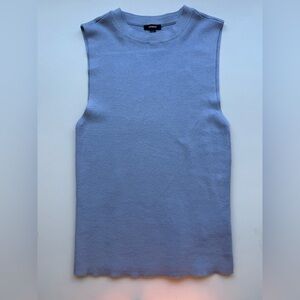 Express Sleeveless stretchy Blue Knit Top - Size Sm